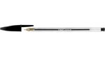 Stylo bille CRISTAL Rechargeable Pointe Moy. Noir x 50 BIC
