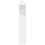 vidaXL Tête de lit à LED blanc 220x18 5x103 5 cm bois d'ingénierie