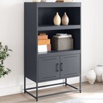 vidaXL Buffet haut vert olive 68 5x38 5x107 cm acier