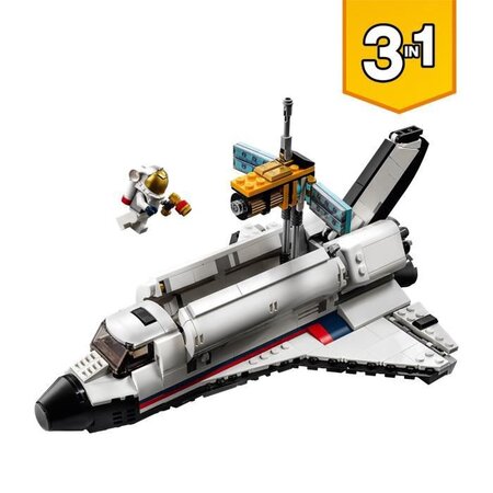 LEGO Duplo L'Aventure en Navette Spatiale 3-en-1, Jouet de Construction de  Fusée, Jeu Éducatif et Scientifique pour Enfants Dès 3 Ans, Développement
