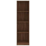 vidaXL Bibliothèque 4 niveaux Chêne marron 40x24x143cm Bois ingénierie