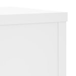 vidaXL Supports pour plantes 2 Pièces blanc 25x25x80 cm bois d'ingénierie