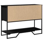 vidaXL Table console noir 100x35x74 5 cm bois d'ingénierie