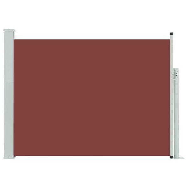 vidaXL Auvent latéral rétractable de patio 120x500 cm Marron
