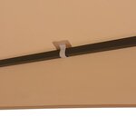vidaXL Chapiteau tente de jardin Hexagonal Beige 323 x 265 cm