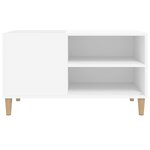 vidaXL Armoire à disques blanc 84 5x38x48 cm bois d'ingénierie