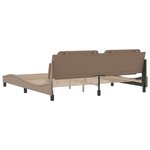 vidaXL Cadre de lit sans matelas cappuccino 200x200 cm similicuir