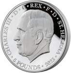 Pièce de monnaie en Argent 5 Pounds g 155.5 (5 oz) Millésime 2023 BOSTON TEA PARTY