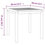 vidaXL Ensemble à manger de jardin 3 Pièces Bois de teck massif