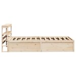vidaXL Cadre de lit avec tête de lit 75x190 cm bois de pin massif