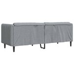 vidaXL Canapé à 3 places gris clair tissu