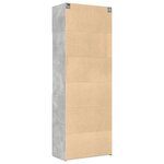 vidaXL Armoire de rangement gris béton 80x42 5x225cm bois d'ingénierie