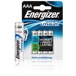 Blister pack de 4 Piles Ultimate Lithium L92 AAA LR03 Micro ENERGIZER