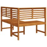 vidaXL Banc d'angle de jardin 140 cm Bois solide d'acacia