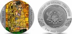 THE KISS Gustav Klimt 2 Once Argent Monnaie 10 Cedis Ghana 2023