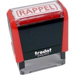 Tampon X-print 4912 Formule Commerciale Texte + Picto 'RAPPEL' Rouge TRODAT