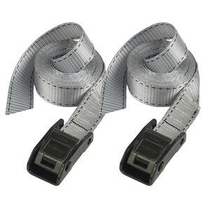 Sangle d'arrimage avec boucle à griffes Gris 2 50m x 25mm Sangle Pack de 2