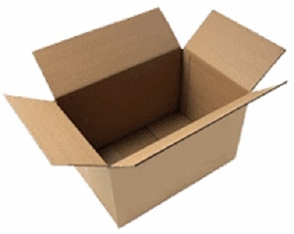 10 Caisses américaines (cartons) : 250 x 180 x 140 mm simple cannelure