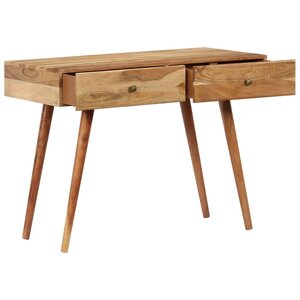 Bureau table meuble travail informatique 100 cm bois d'acacia solide 0502106