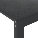 vidaXL Bureau d'ordinateur Noir 110x60x73 cm Bois d’ingénierie
