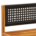 vidaXL Salon de jardin avec coussins 3 Pièces bois massif d'acacia