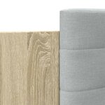 vidaXL Cadre de lit avec tête de lit chêne sonoma 140x190 cm