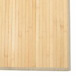 vidaXL Tapis rectangulaire naturel clair 80x1000 cm bambou