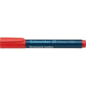 Marqueur permanent Maxx 130 Pte Ogive 1-3 mm Rouge SCHNEIDER