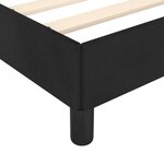 vidaXL Cadre de lit avec tête de lit Noir 140x200 cm Velours