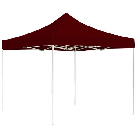 vidaXL Tente de réception pliable Aluminium 2 x 2 m Bordeaux