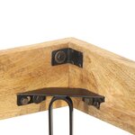 vidaXL Cadre de lit sans matelas bois de manguier massif 200x200 cm