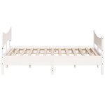 vidaXL Cadre de lit sans matelas blanc 180x200 cm bois massif de pin