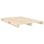 vidaXL Cadre de lit avec tête de lit 140x200 cm bois de pin massif