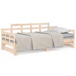 vidaXL Lit coulissant Bois de pin solide 2x(90x190) cm