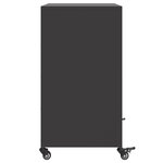 vidaXL Buffet noir 68 5x39x72 cm acier laminé à froid