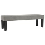 vidaXL Sommier à lattes de lit et matelas Gris clair 180x200cm Velours