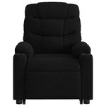 vidaXL Fauteuil inclinable électrique noir tissu