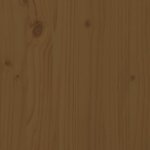 vidaXL Tête de lit Marron miel 95 5x4x100 cm Bois massif de pin