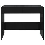 vidaXL Bureau Noir 101x50x76 5 cm Bois d'ingénierie