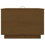 vidaXL Boîtes de rangement avec couvercles 3 Pièces Marron miel