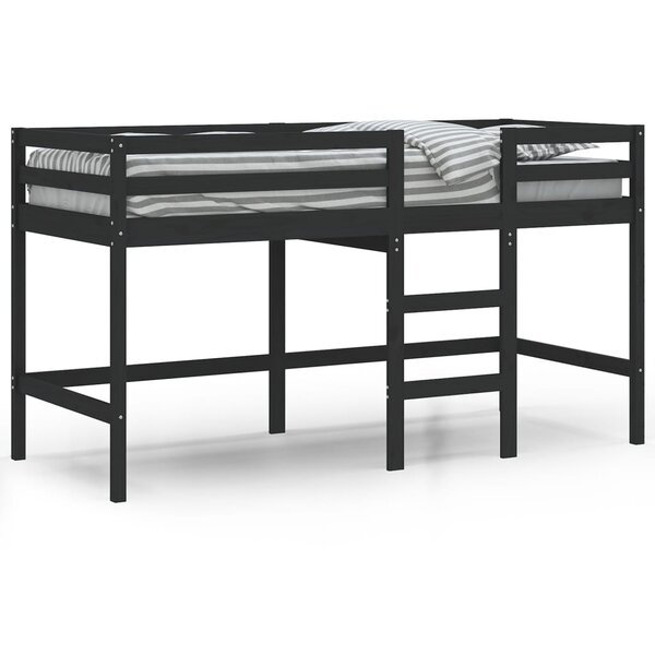 vidaXL Lit mezzanine enfants échelle 90x190 cm bois pin massif
