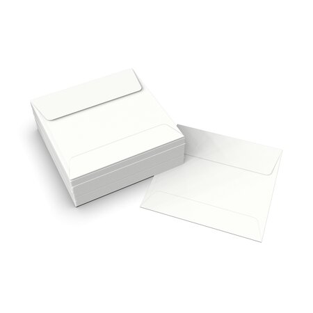 Lot de 250 enveloppe blanche 40x40 mm