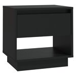 vidaXL Tables de chevet 2 Pièces Noir 45x34x44 cm Aggloméré