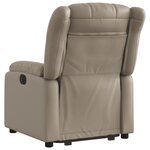 vidaXL Fauteuil inclinable électrique cappuccino similicuir