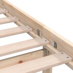 vidaXL Cadre de lit bois de pin massif 75x190 cm petit simple