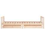 vidaXL Cadre de lit pour enfants gris 80x200 cm bois de pin massif