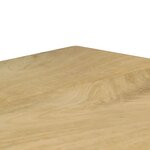 vidaXL Table à manger 115x55x76 cm Bois de manguier massif et acier