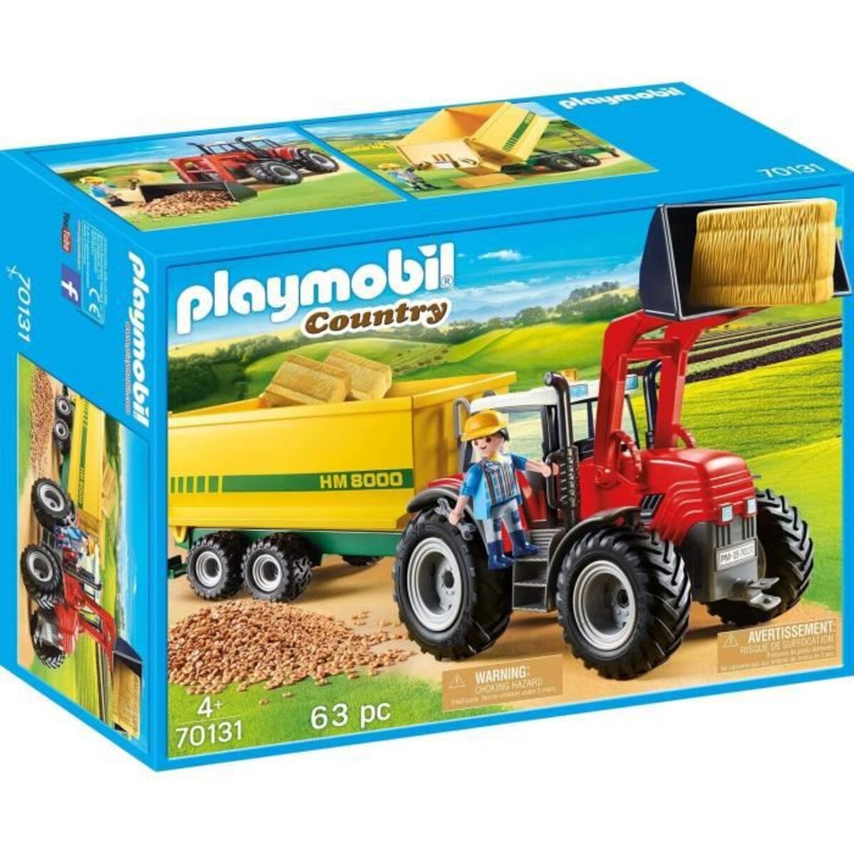 PLAYMOBIL grand tracteur PlayMobil Country