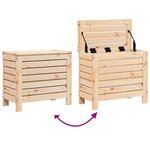 vidaXL Repose-pied de jardin 62x31 5x52 cm bois de pin massif