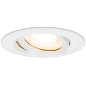 Kit spot encastré Nova blanc/chromé carré sans lampe orientable IP65 GU5 3 ou GU10 max 35 W